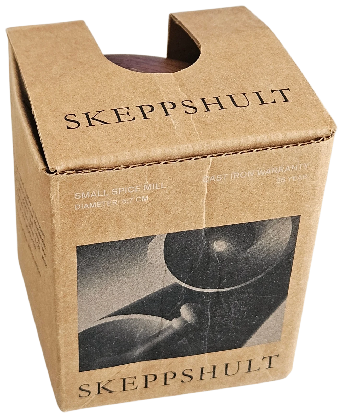 Skeppshult Kleiner Swing Kräuter- u. Pfeffermühle Deckel Walnuss