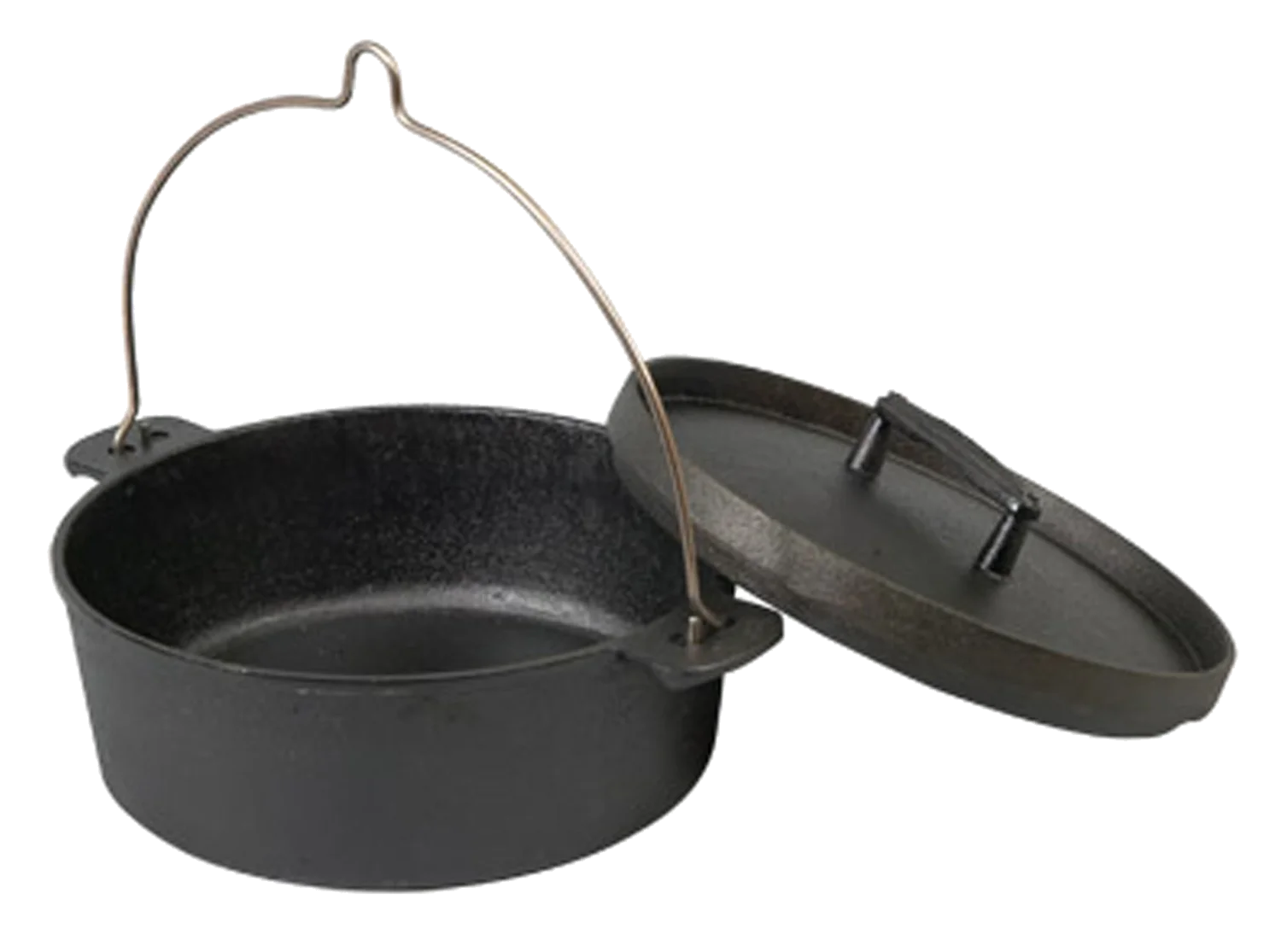 Skeppshult Topf Dutch Oven 5,5 l mit Gusseisendeckel Gusseisen Dutch Oven Feuertopf Henkel Deckel Schmortopf