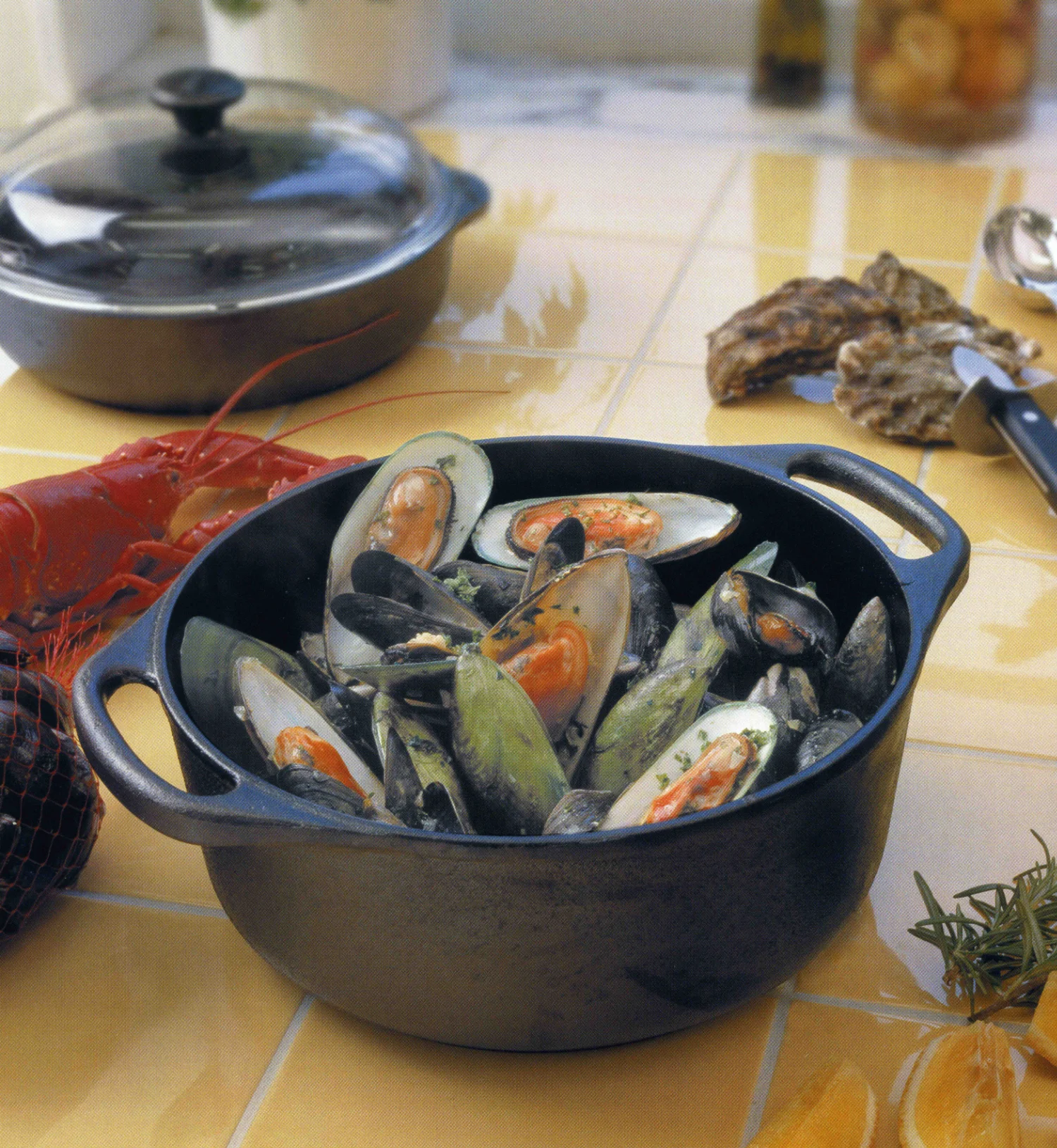 Skeppshult Bräter Topf Gusseisen Muscheln