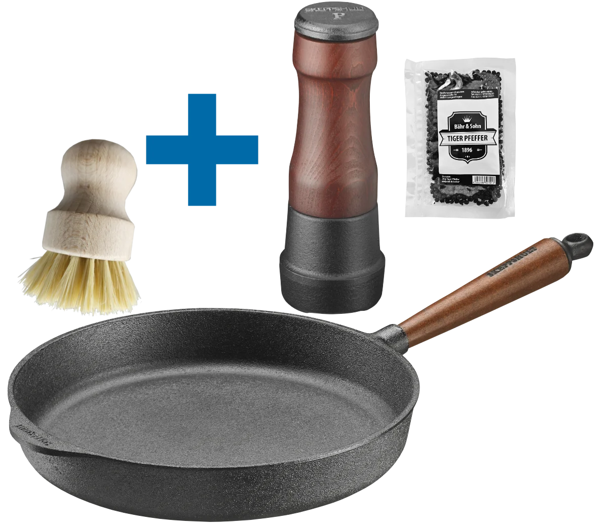 Skeppshult Servierpfanne 28 cm & Pfeffermühle 18 cm Set